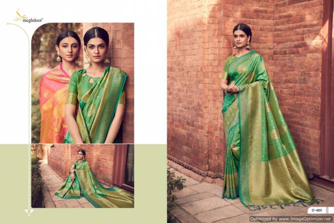 Meghdoot Fayra New Designer Fancy Exclusive Wear Silk Saree Collection